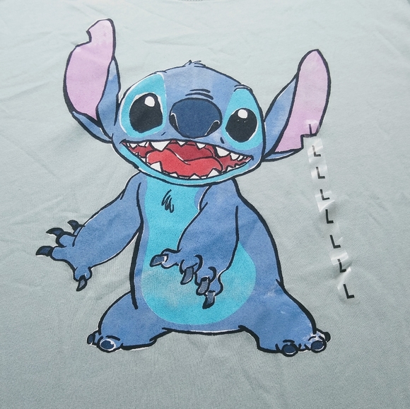 New Lilo and Stitch Graphic Blue T-Shirt - Picture 7 of 10